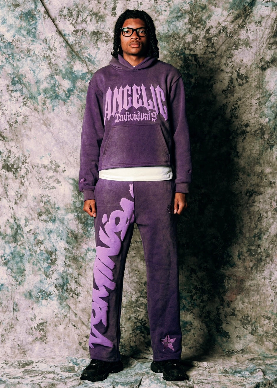 Washed Purple Hoodie | Angelicindividudal